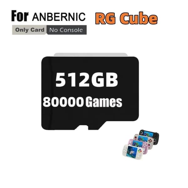 TF-kort, 512GB kapacitet, 80000 spil,512G Kun 480 PS2