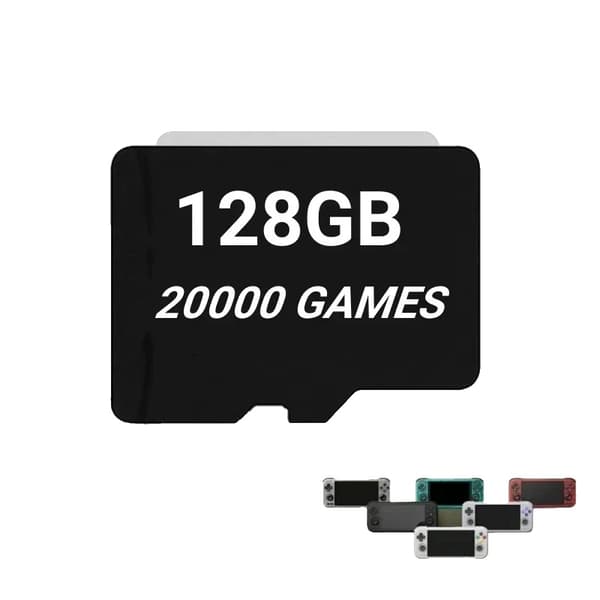 TF Game Card til Retroid Pocket 4 Pro, 60000 spil, 450 PSP-spil,128G 20000 Spil