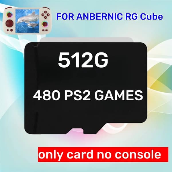 TF-kort för ANBERNIC RG Cube, 256G kapacitet, 45000 totalt spel,512G ENDAST PS2