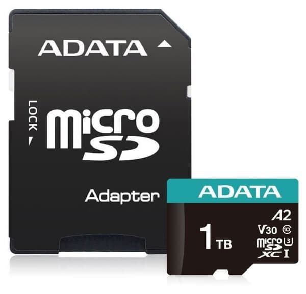 Minneskort - Adata flashminne MICRO SDXC MEMORY 1 TB MED AD./AUSDX1TUI3V30SA2-RA1