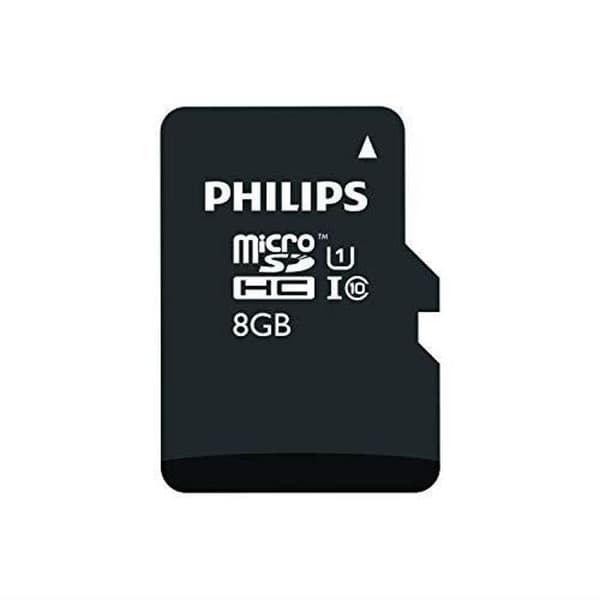 8 GB Class 10 Micro SD-minneskort - PHILIPS FM08MP45B-10 - Läshastighet upp till 80 MB/s - Svart