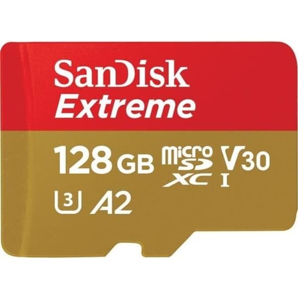SANDISK Extreme Microsdhc 128Gb - Micro SD-kort med adapter