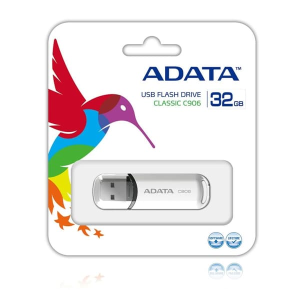 USB-minne Adata C906 Vit 32 GB