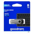 Miniatyrbillede 2 af 5: USB-stik GoodRam UTS2 USB 2.0 Sort Sølvfarvet 8 GB (1 enheder)