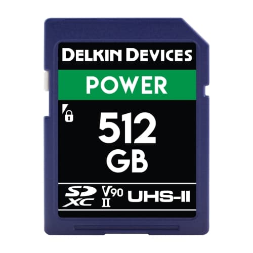 Delkin SDXC Power 2000X UHS-II U3 R300/W250 (V90) 512GB