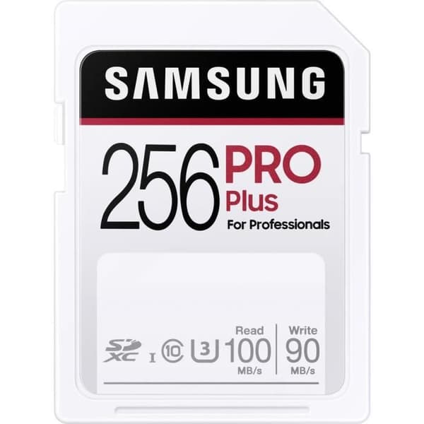 Samsung Pro Plus 256 GB UHS-I SDXC-kort vattentätt, stöttålig
