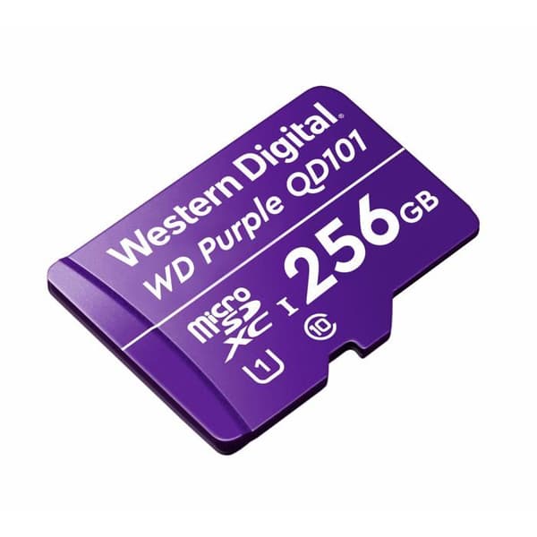 Minne kort - WD - Lila - 256Go - microSDXC - Klass 10 - 2 års garanti