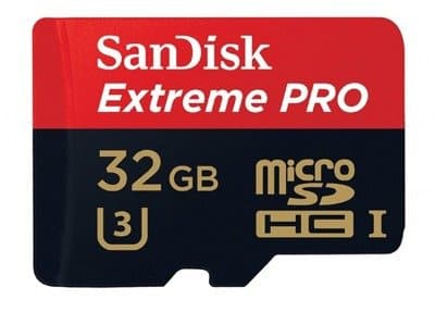Minnekort SanDisk Extreme Pro microSDHC 32GB 100/90 MB/s A1 C10 V30 (SDSQXCG-032G-GN6MA)