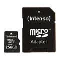 Miniatyrbild 3 av 4: Flashminneskort - Intenso - Micro SDXC 256GB - UHS-I 80MB/s - Svart