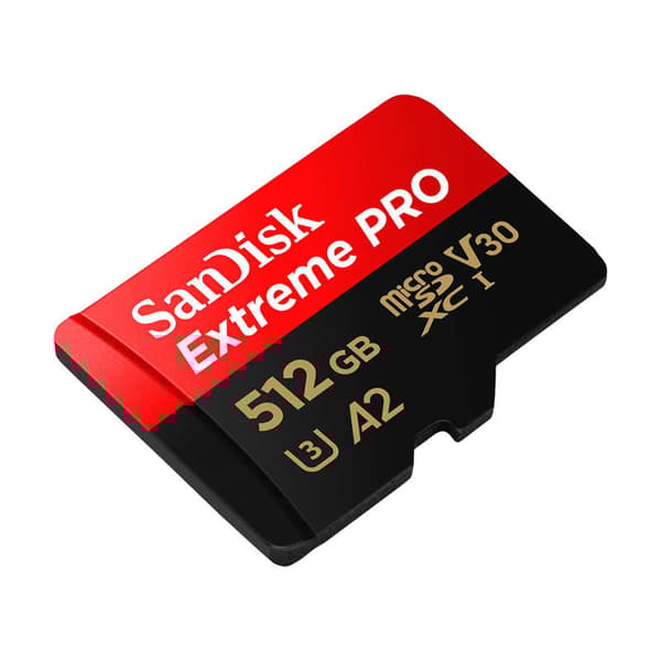 Minneskort SANDISK EXTREME PRO microSDXC 512GB 200/140 MB/s UHS-I U3 (SDSQXCD-512G-GN6MA)