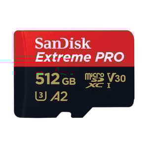 Minneskort SANDISK EXTREME PRO microSDXC 512GB 200/140 MB/s UHS-I U3 (SDSQXCD-512G-GN6MA)