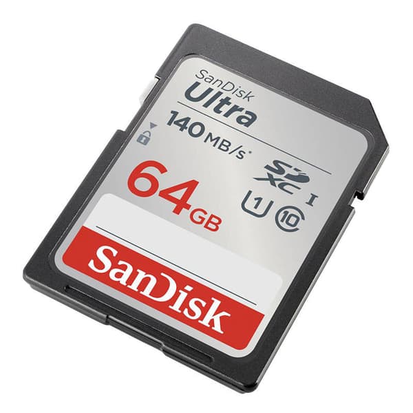 Minnekort SANDISK ULTRA SDXC 64GB 140MB/s UHS-I Class 10 (SDSDUNB-064G-GN6IN)