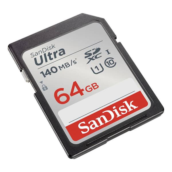 Minnekort SANDISK ULTRA SDXC 64GB 140MB/s UHS-I Class 10 (SDSDUNB-064G-GN6IN)