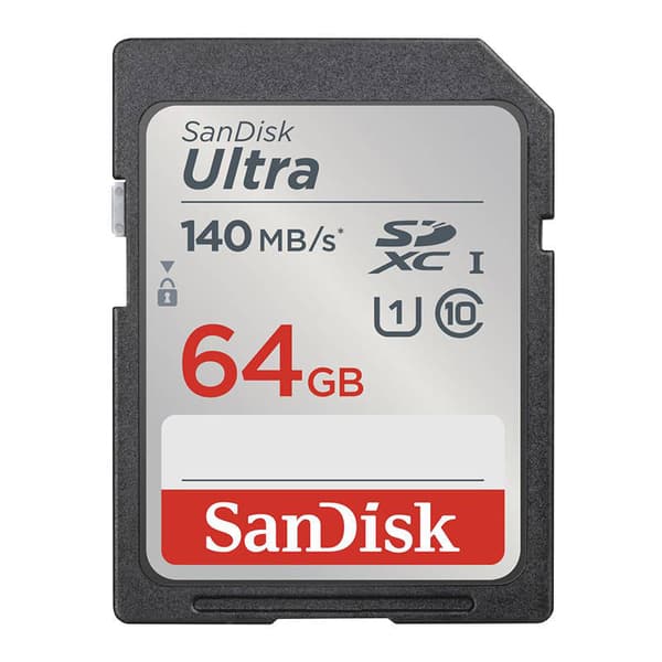Minnekort SANDISK ULTRA SDXC 64GB 140MB/s UHS-I Class 10 (SDSDUNB-064G-GN6IN)