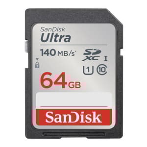 Minnekort SANDISK ULTRA SDXC 64GB 140MB/s UHS-I Class 10 (SDSDUNB-064G-GN6IN)