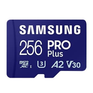 Minnekort Samsung PRO Plus SDXC 256 GB U3 A2 V30 (MB-MD256SA/EU)