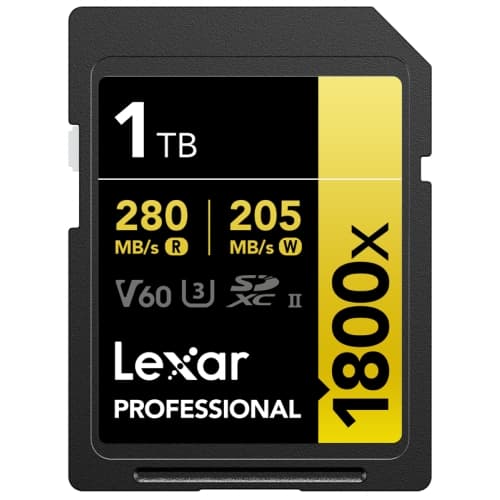 Lexar SDXC Pro 1800x U3 UHS-II R280/W210 (V60) 1TB