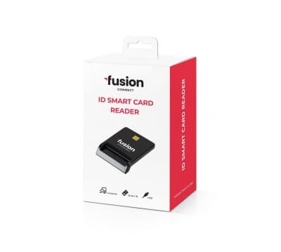 Kortinlukija, "ID Card Reader" Musta, Fusion-tarvikkeet