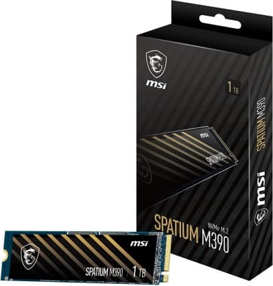 Hårddiskar (SSD), M390 1000 GB NVMe M.2, MSI