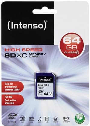 Flash-minnekort SDXC 64GB Klasse 10, Intenso