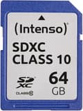 Miniatyrbilde 1 av 2: Flash-minnekort SDXC 64GB Klasse 10, Intenso