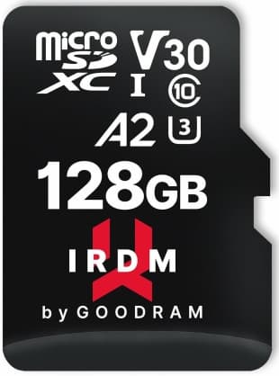 Flashminneskort Micro SDXC 128GB Klass 10 UHS-I IR-M2AA-1280R12, Goodram