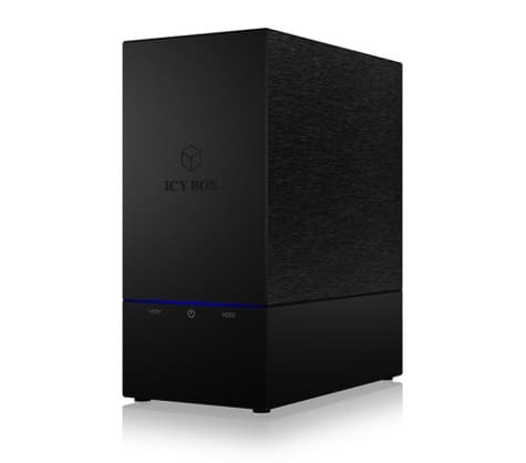 Ekstern HDD/SSD-kabinett 2x3,5" USB 3.0 svart IB-RD3621U3, iskald boks