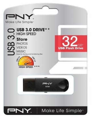 USB-flashminne Attache4 64GB USB2.0 Вlack, PNY