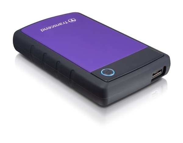 Ulkoinen HDD storejet (2tb, usb 3.0, väri violetti, ts2tsj25h3p), Transcend