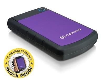 Ulkoinen HDD storejet (2tb, usb 3.0, väri violetti, ts2tsj25h3p), Transcend