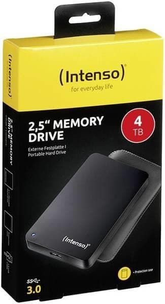 Ekstern HDD 6023512 (4tb, usb 3.0, farge svart, 6023512), Intenso