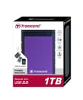 Miniatyrbilde 6 av 6: Ekstern HDD storejet (1tb, usb 3.0, farge lilla, ts1tsj25h3p), Transcend