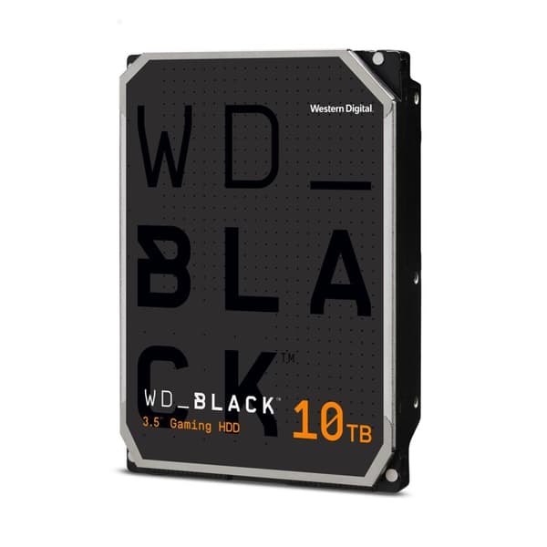 HDD svart (10tb, 256 mb, 7200 rpm, 3,5", wd101fzbx), Western digital