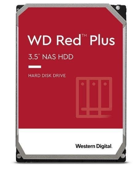 HDD röd plus (2tb, sata, 64 mb, 5400 rpm, 3,5", wd20efpx), Western digital