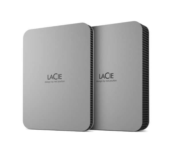 Extern hårddisk mobil enhet säker (stlr4000400, 4tb, usb-c, usb 3.2, färgrymd grå, stlr4000400), Lacie