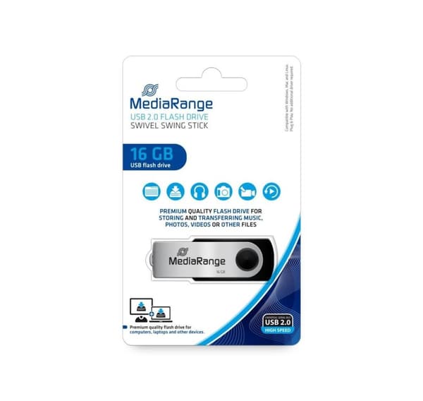 Hukommelse DRIVE FLASH USB2 16GB/MR910, MEDIARANGE