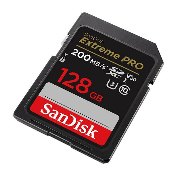 Minnekort SANDISK EXTREME PRO SDXC 128GB 200/90 MB/s UHS-I U3 (SDSDXXD-128G-GN4IN)