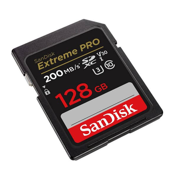 Minnekort SANDISK EXTREME PRO SDXC 128GB 200/90 MB/s UHS-I U3 (SDSDXXD-128G-GN4IN)