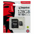 Miniatyrbillede 2 af 7: Mikro-SD-hukommelseskort med adapter Kingston Canvas Select Plus 128 GB