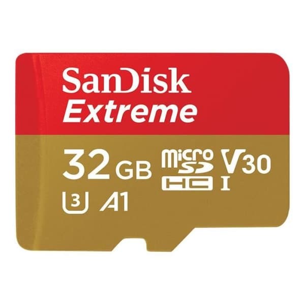 SANDISK EXTREME 32GB microSDHC-kort - Adapter medföljer