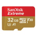 Miniatyrbild 2 av 3: SANDISK EXTREME 32GB microSDHC-kort - Adapter medföljer