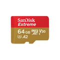 Miniatyrbild 1 av 3: SanDisk Extreme microSDXC minneskort 64 GB Klass 10 stöttålighet, vattentätt