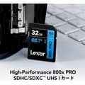 Miniatyrbild 2 av 2: SD-kort - Lexar - Professional 800X PRO - 32 GB - Läkthastighet 800X - Klass 10