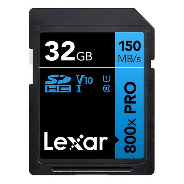 SD-kort - Lexar - Professional 800X PRO - 32 GB - Läkthastighet 800X - Klass 10