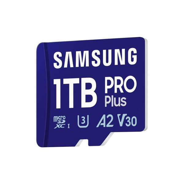 SAMSUNG 1TB MICRO SD PRO PLUS 2023 MINNESKORT med 4K Class 10 SD-adapter MB-MD1T0SA/EU
