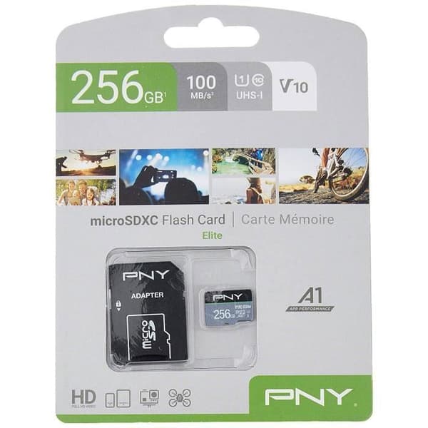 PNY Elite microSDXC-kort - 128 GB - Klass 10/UHS-I (U1)