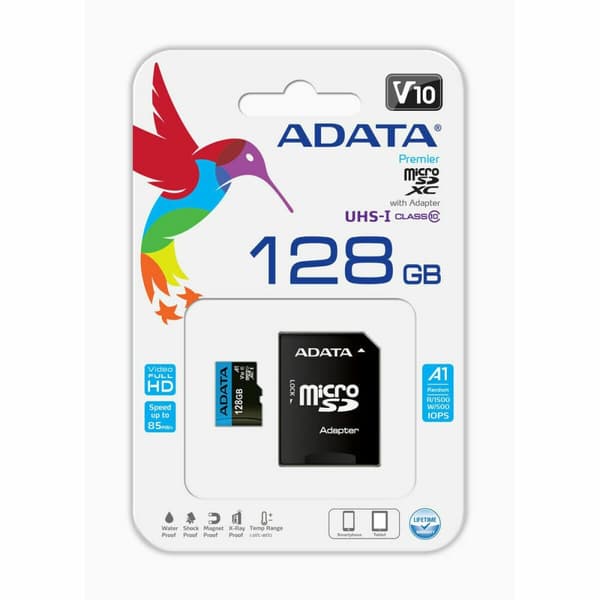 Micro-SD-Muistikortti Adapterilla Adata Premier 128 GB