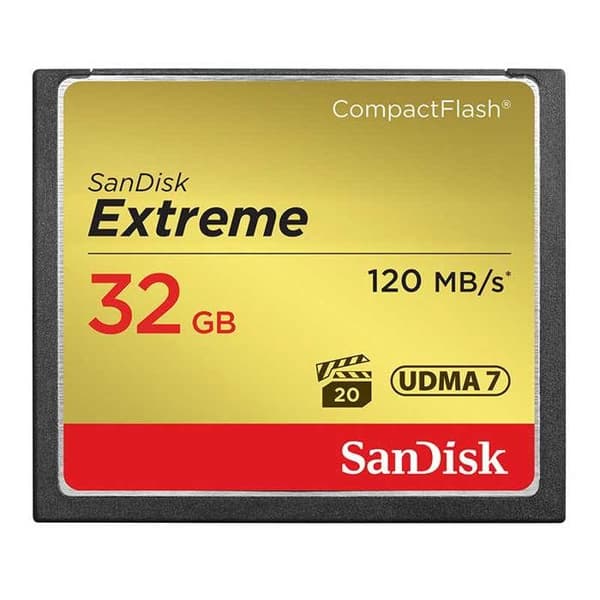 Flashminneskort - SANDISK - Extreme Cf 120Mb/S 85Mb/S 32Gb