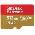 Miniatyrbild 3 av 4: Flashminneskort - SANDISK - 512GB - Extreme microSDXC 160MB/s A2 C10 V30 UHS-I U3