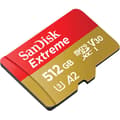 Miniatyrbild 1 av 4: Flashminneskort - SANDISK - 512GB - Extreme microSDXC 160MB/s A2 C10 V30 UHS-I U3